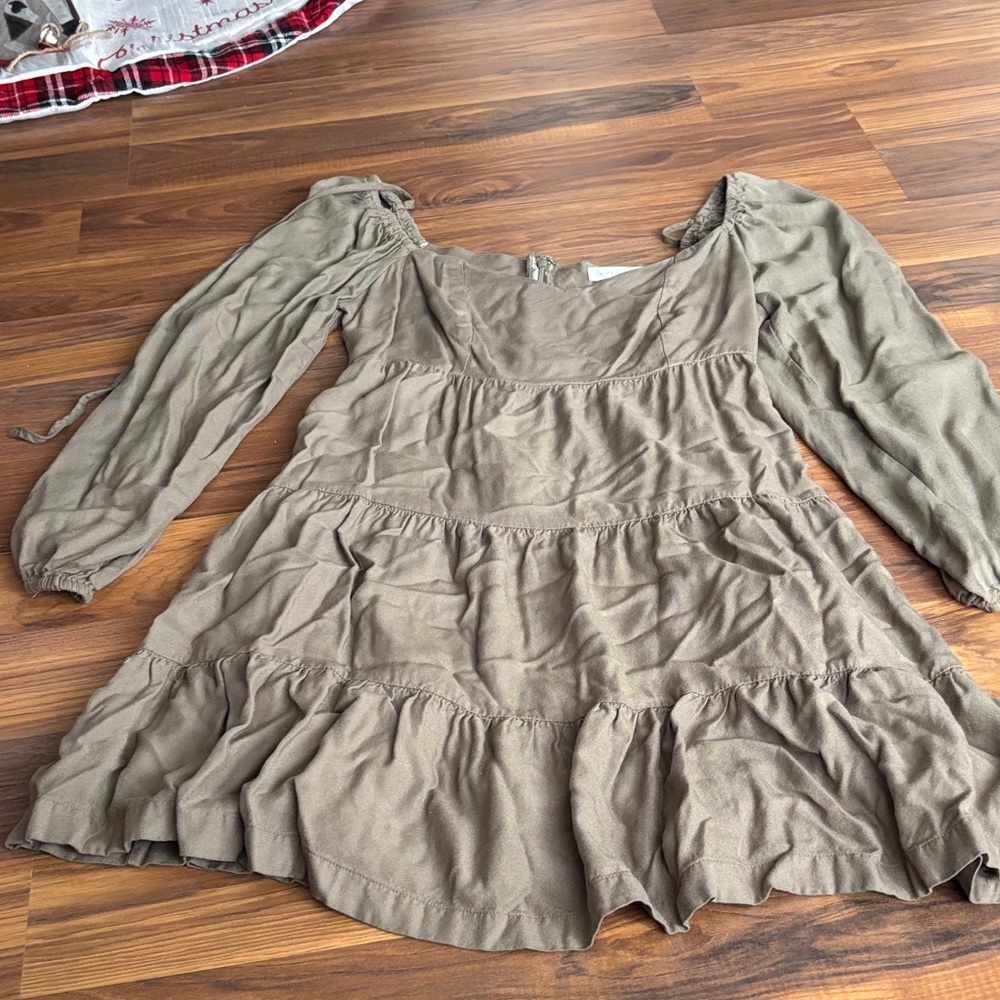 Elegant Olive Mini Dress
